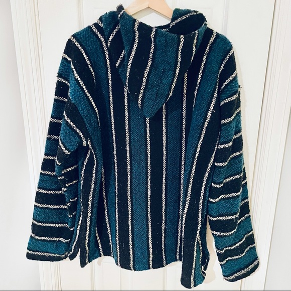 Vintage Frank’s Textile Mexican Baja Hoodie XL 100% Acrylic - Picture 6 of 12